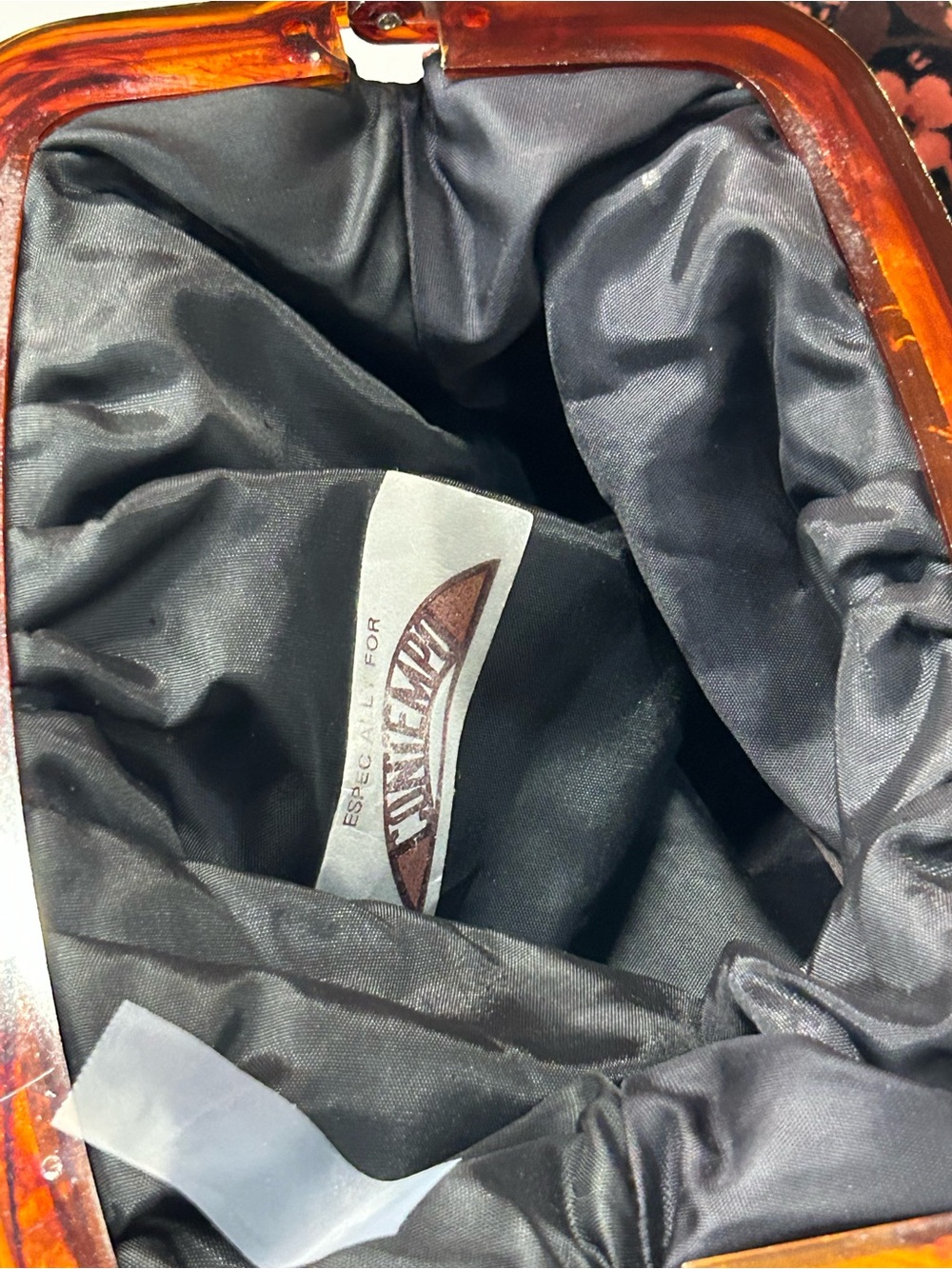 1970’s Carpet Baggers of America for Contempo velvet lucite bag - Picture 7 of 15